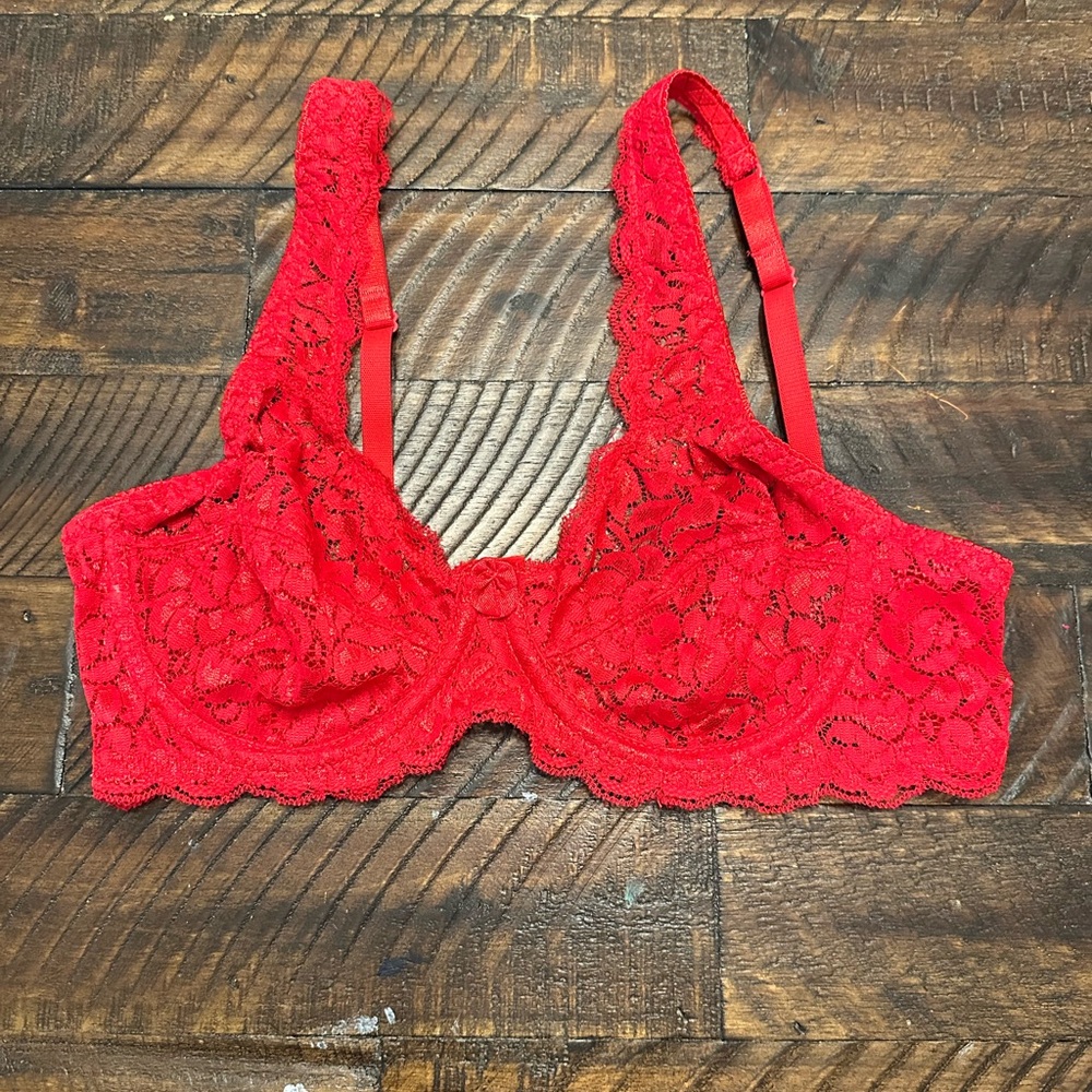 Red Lace Bra